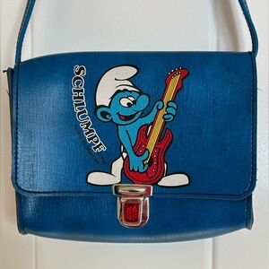 Retro Blue Smurf Shoulder Bag